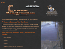 Tablet Screenshot of customconstructionofwi.com
